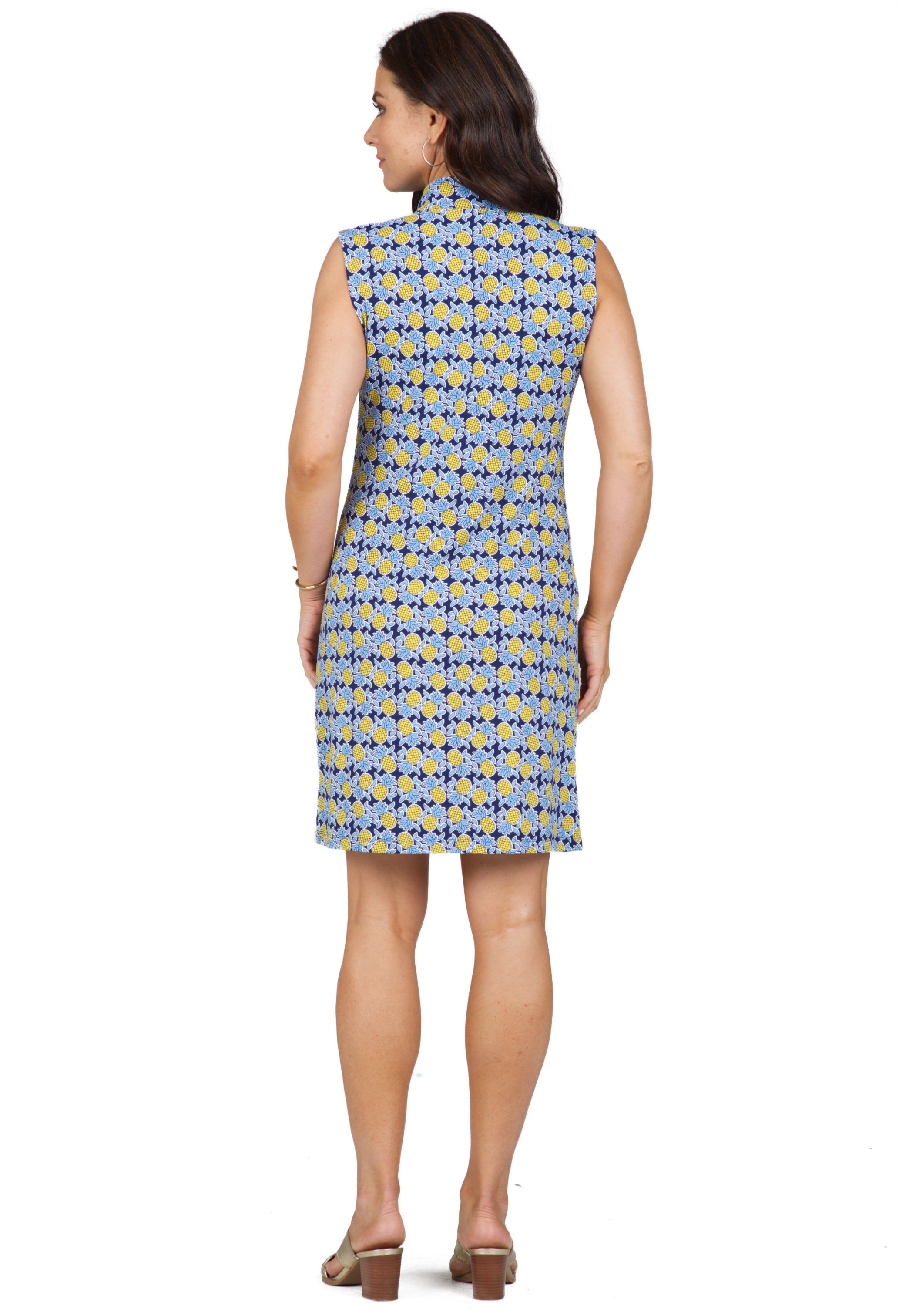 Chantal Print Sleeveless Mock Dress – 58540